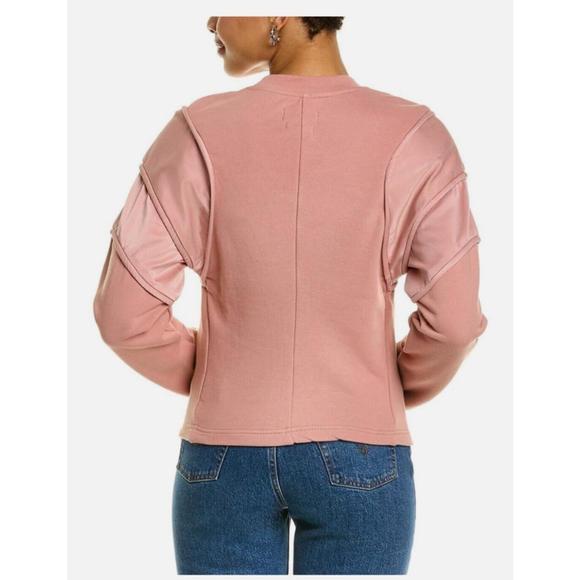 Women's RTA Sweatshirt pullover XS Dusty Rose NWT - Picture 2 of 9
